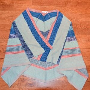 BCBG colorful poncho